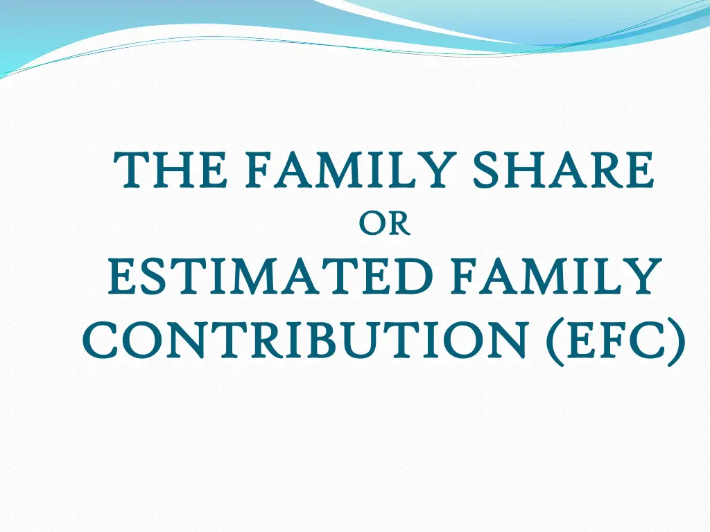 the family share the family share or or estimated
