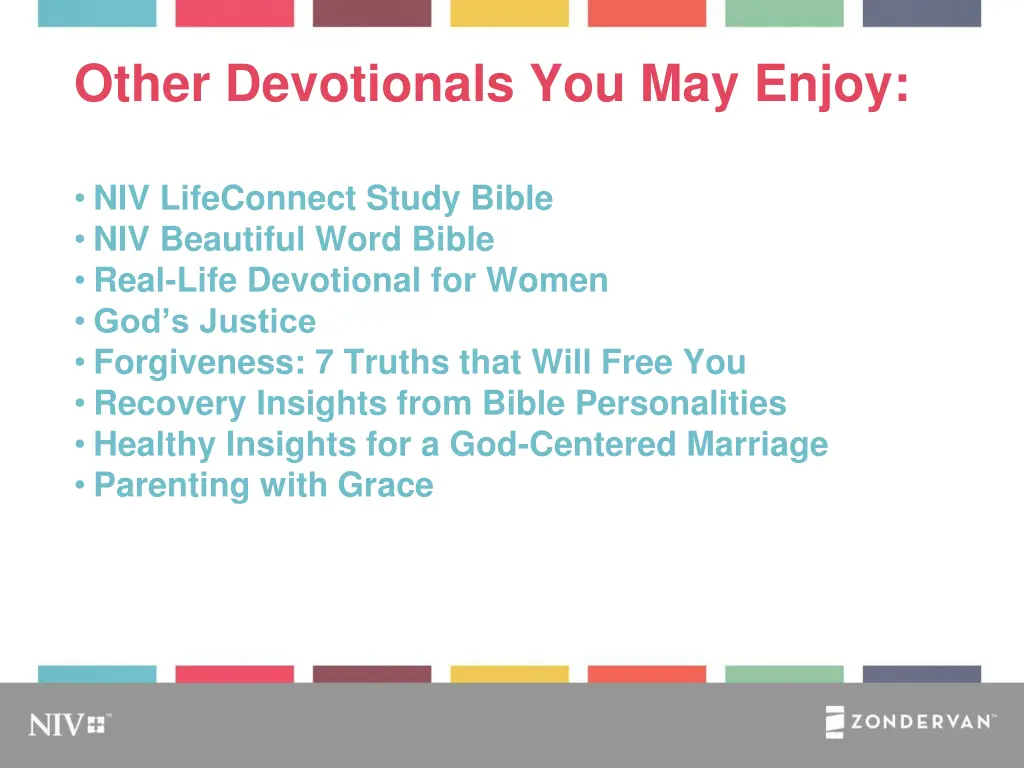 other devotionals you may enjoy