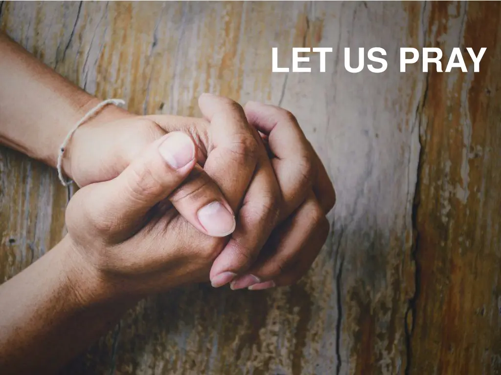 let us pray