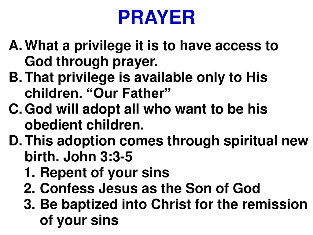 prayer