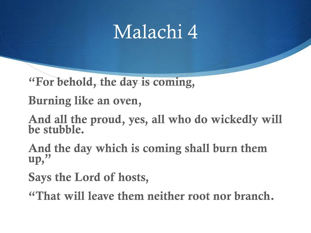 malachi 4