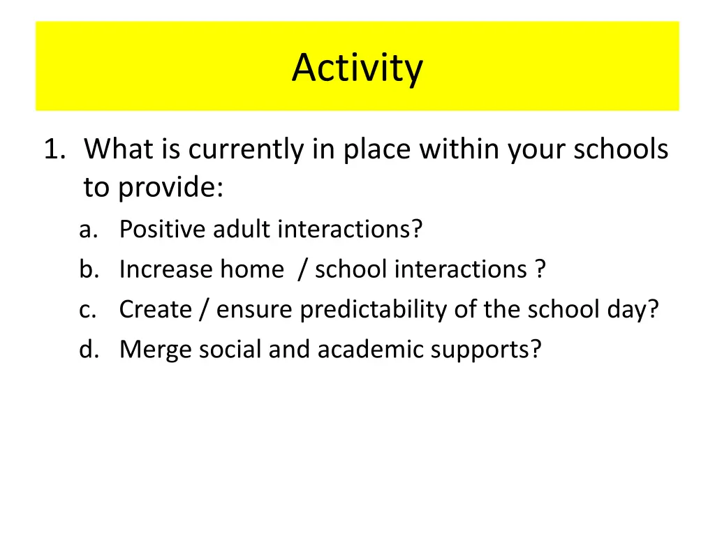 activity