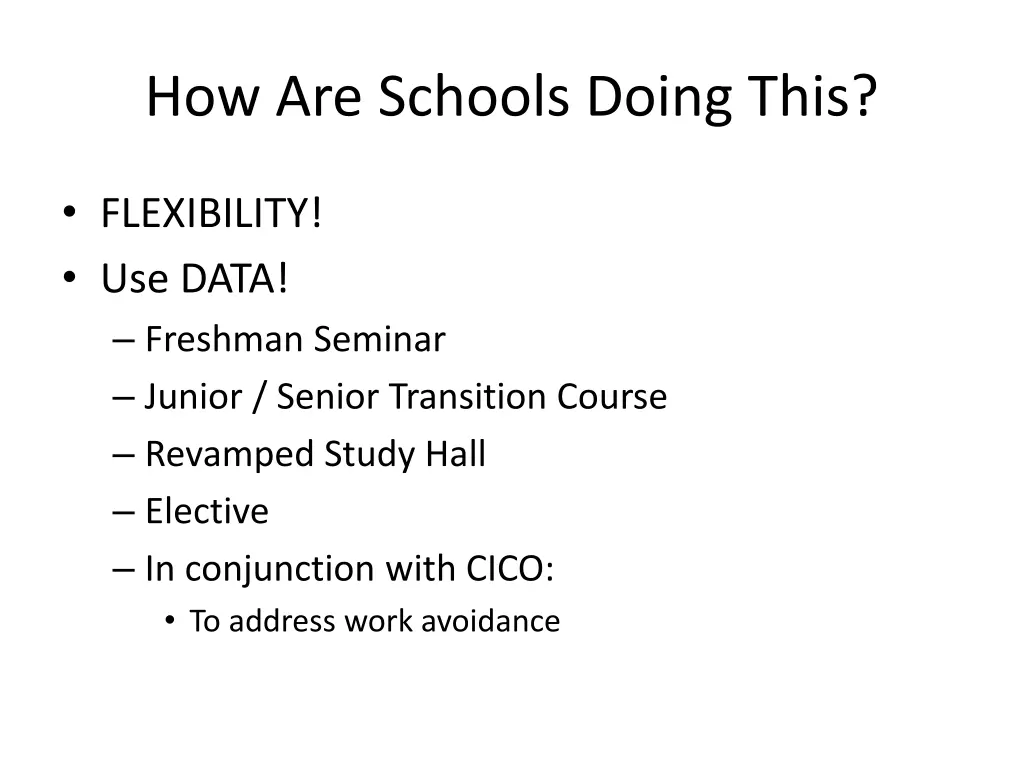 how are schools doing this