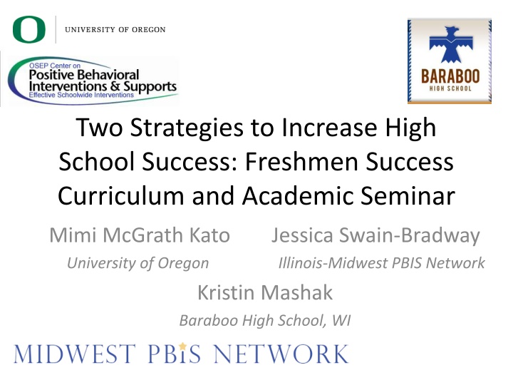 two strategies to increase high school success