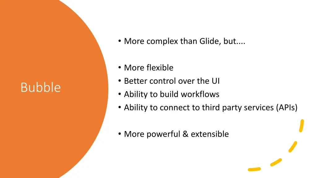 more complex than glide but