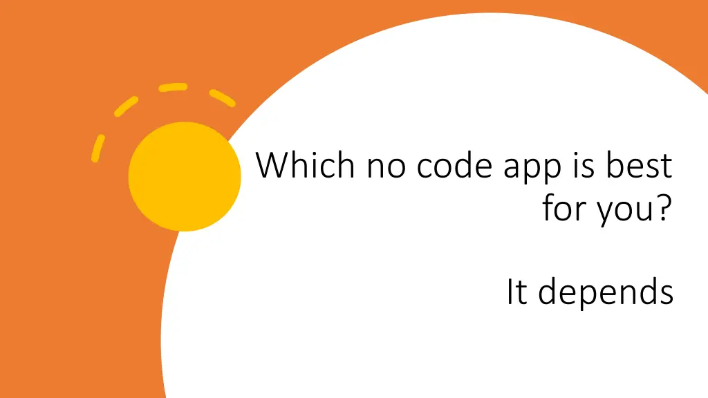which no code app is best