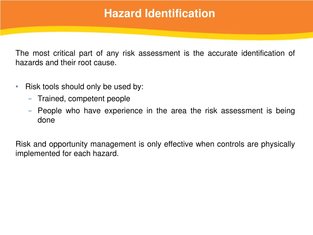 hazard identification