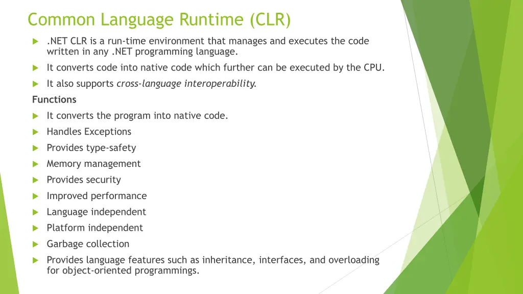 common language runtime clr