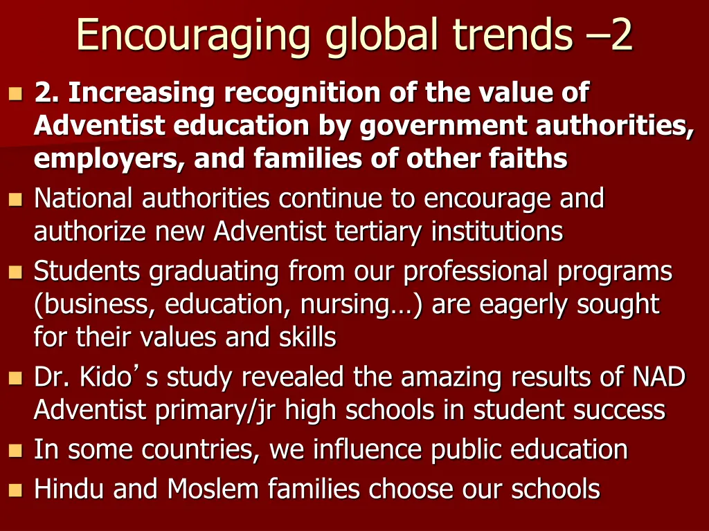 encouraging global trends 2
