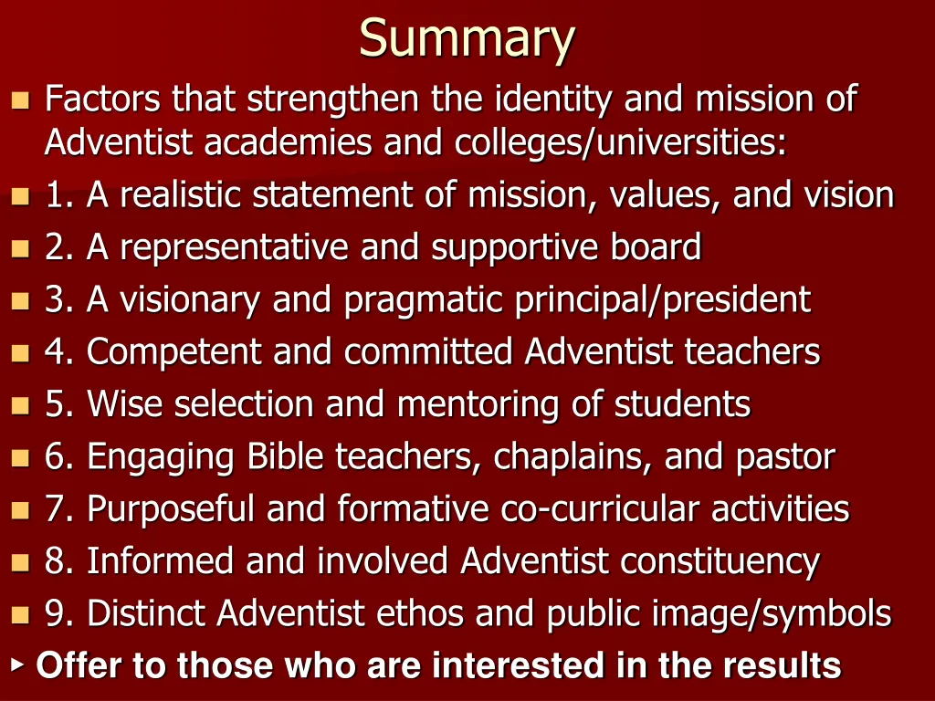 summary