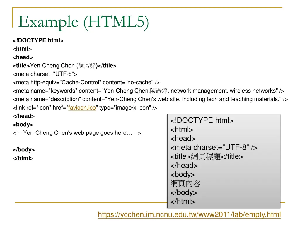 example html5