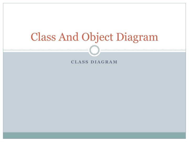 class and object diagram