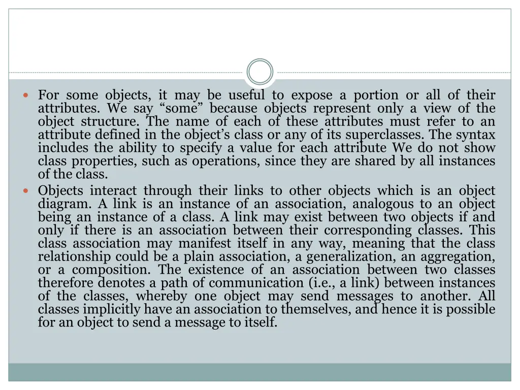 for some objects it may be useful to expose