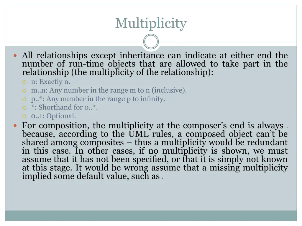 multiplicity