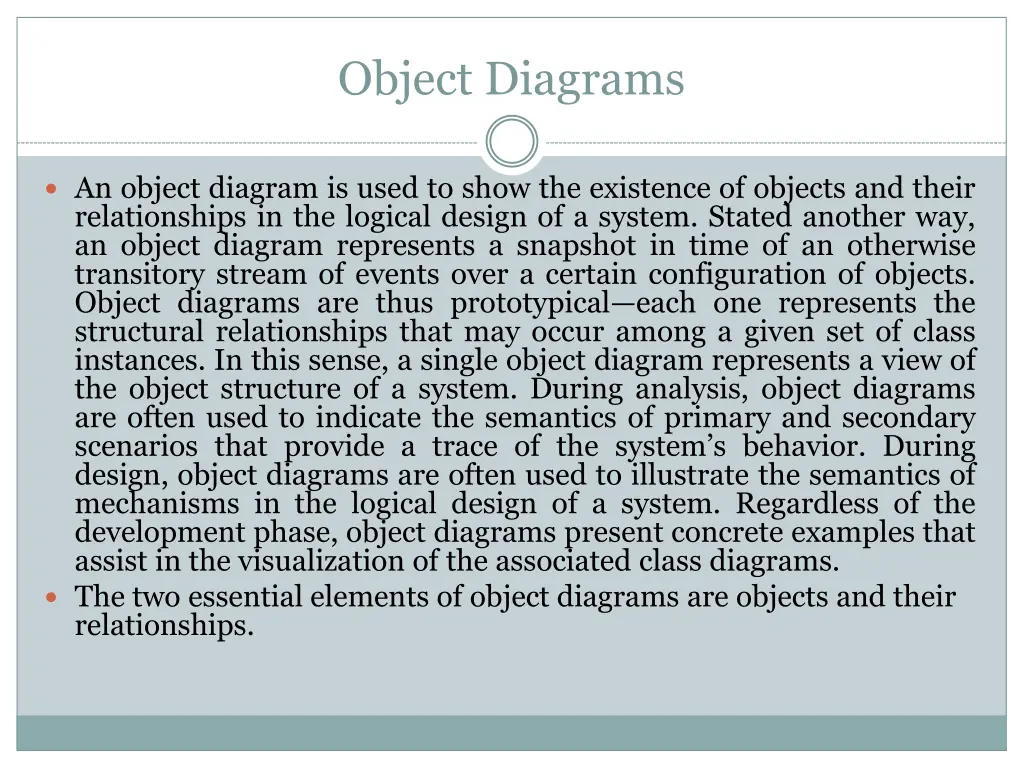 object diagrams