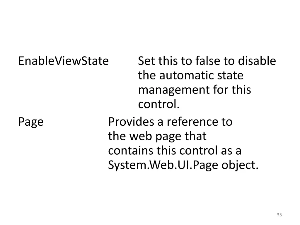 enableviewstate page