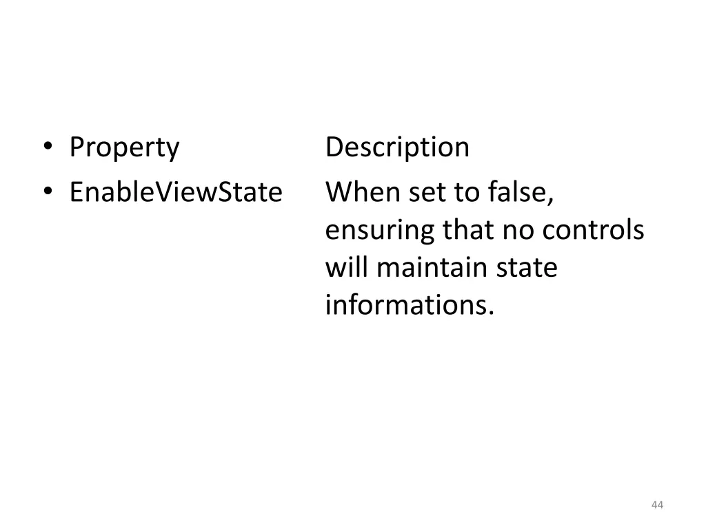 property enableviewstate