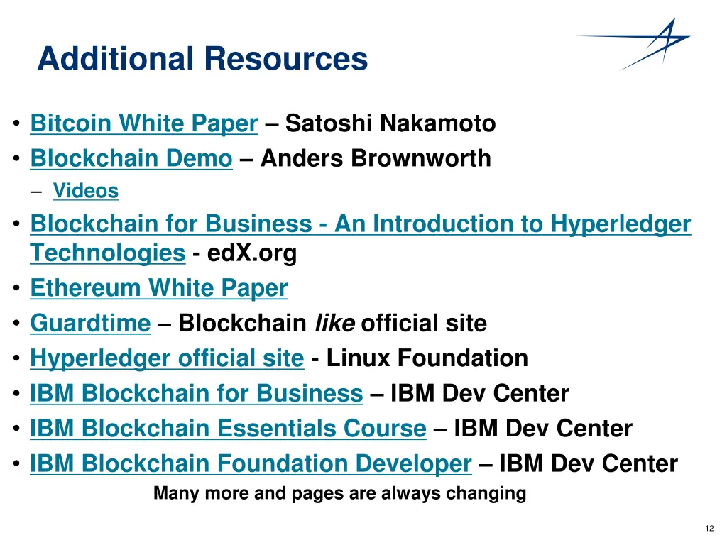 additional resources