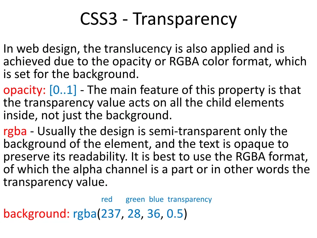 css3 transparency