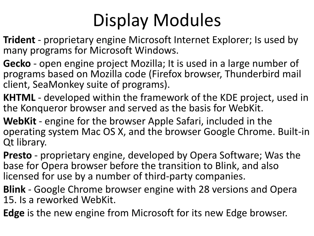 display modules