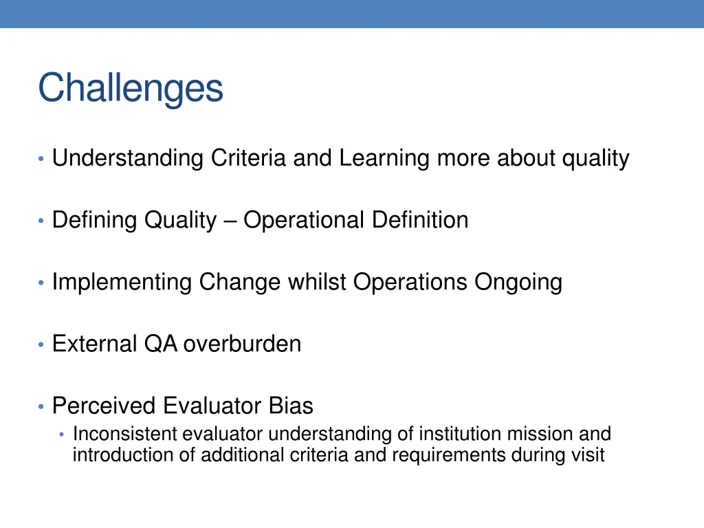 challenges
