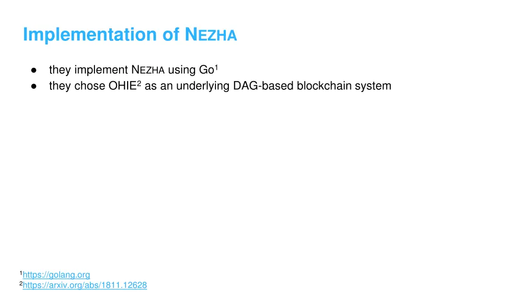 implementation of n ezha