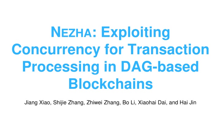 n ezha exploiting concurrency for transaction