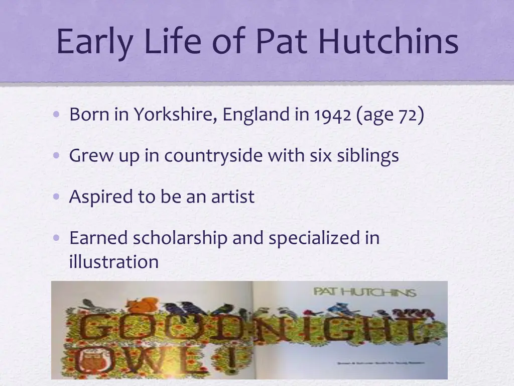 early life of pat hutchins