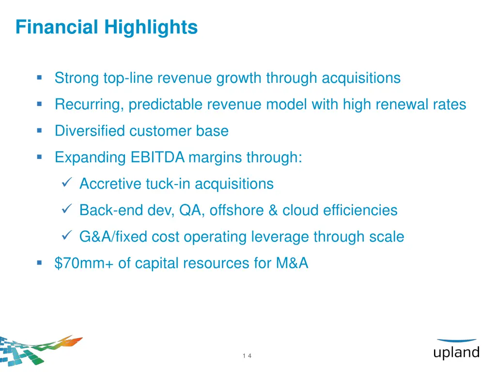 financial highlights