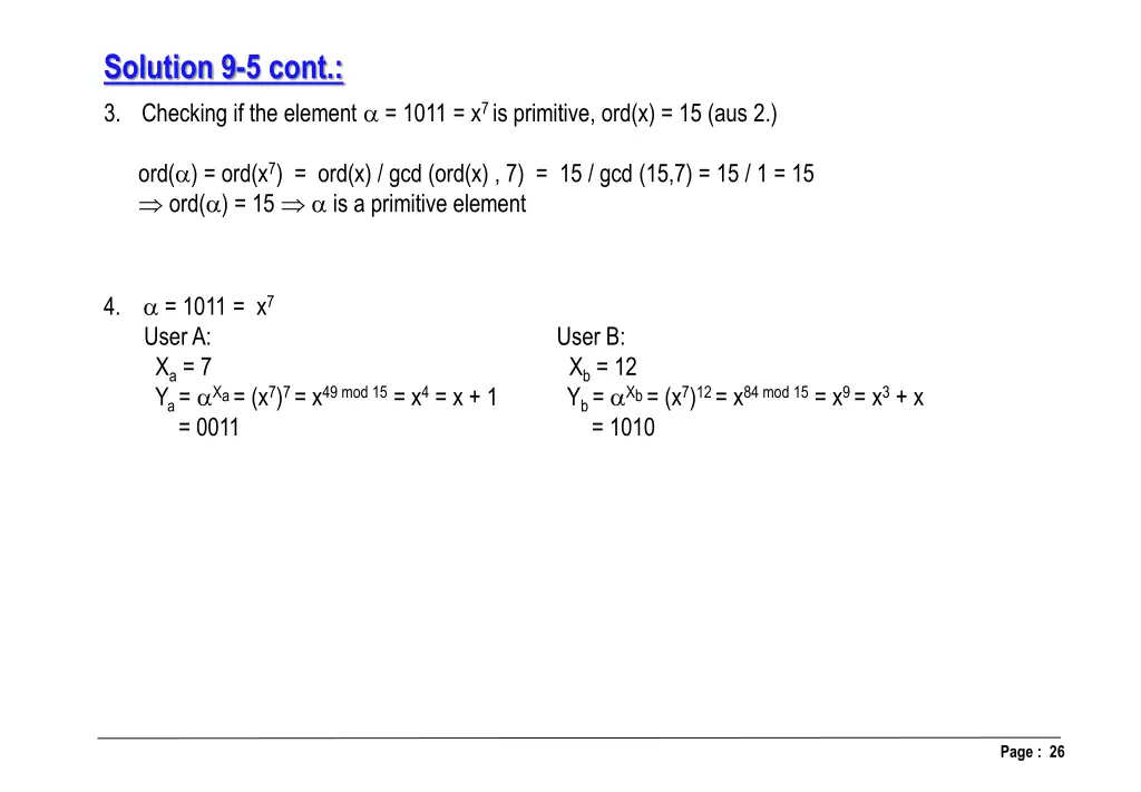 solution 9 5 cont 3 checking if the element 1011
