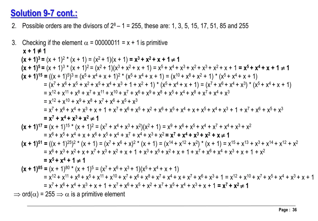 solution 9 7 cont 2 possible orders