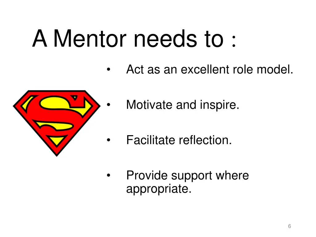 a mentor needs to
