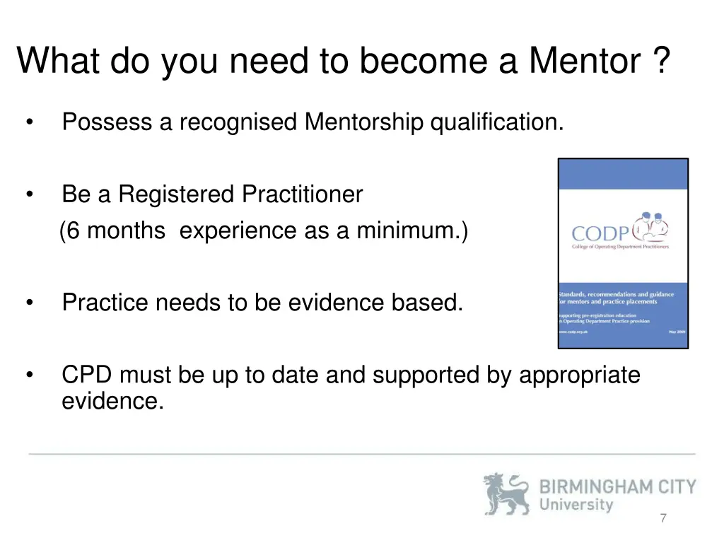 what do you need to become a mentor