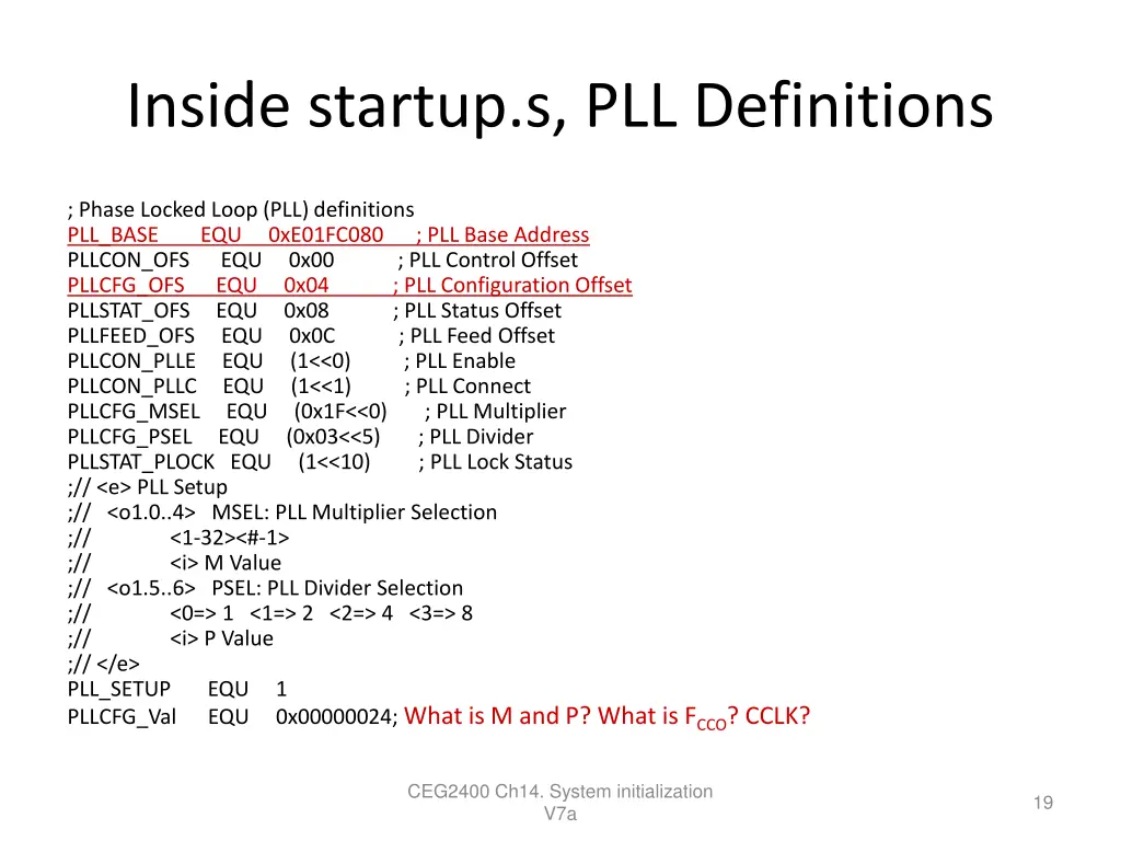 inside startup s pll definitions