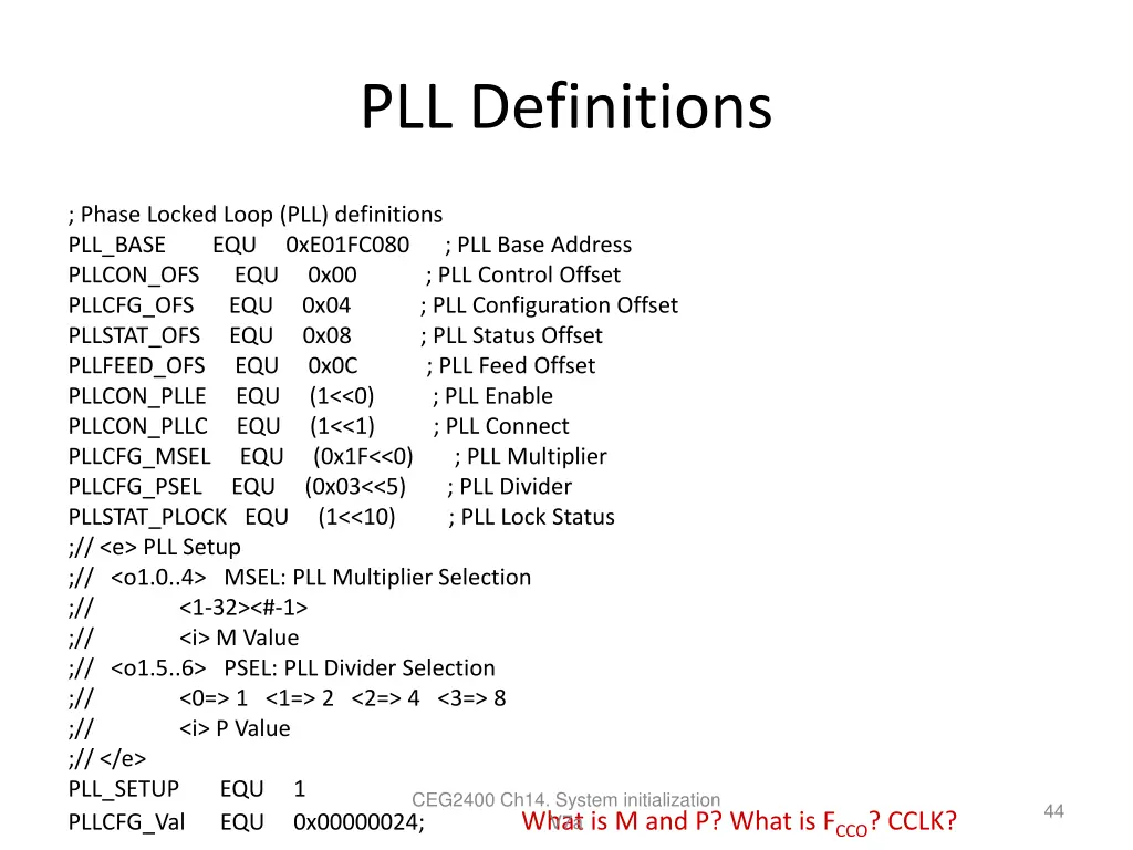 pll definitions