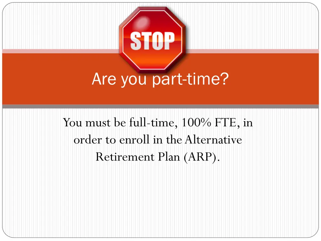 are you part time