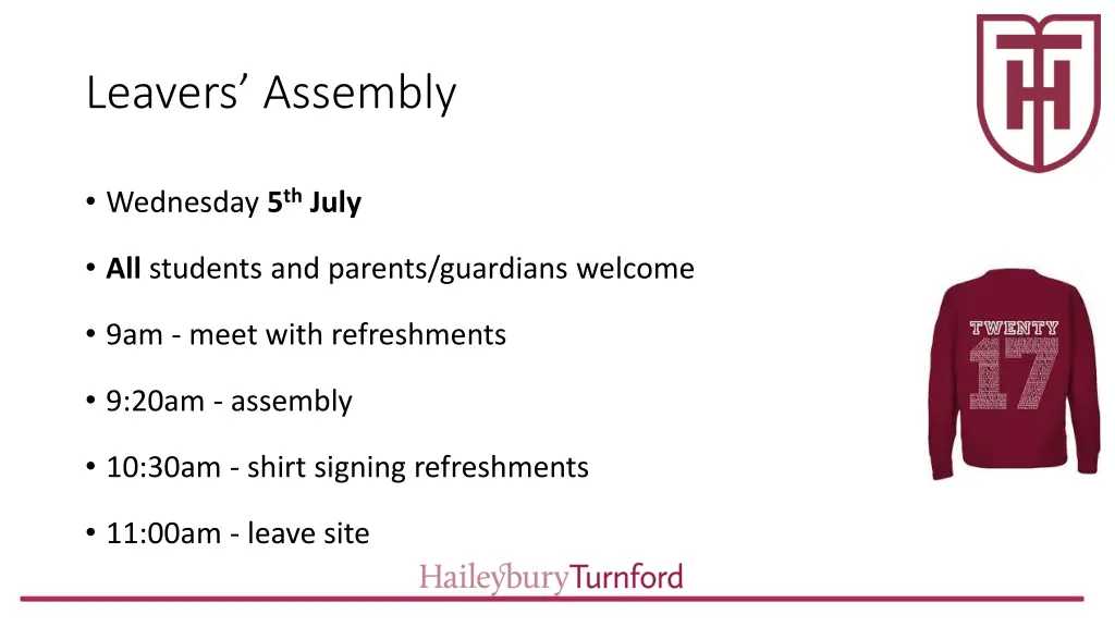 leavers assembly