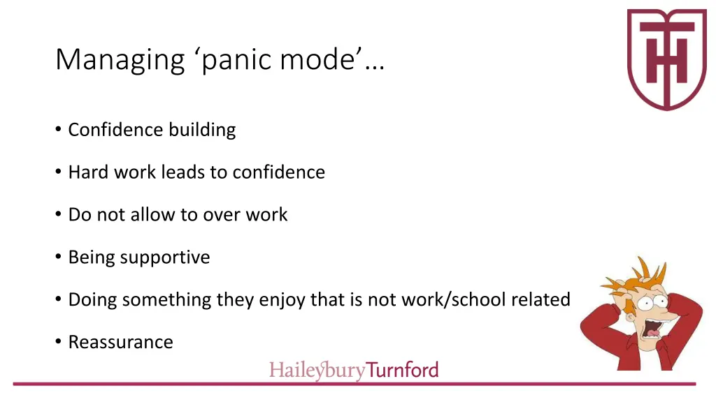 managing panic mode