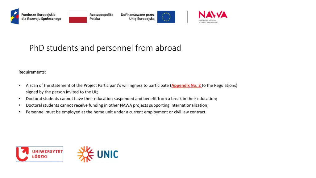 phd students and personnel from abroad