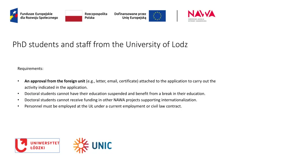 phd students and staff from the university of lodz
