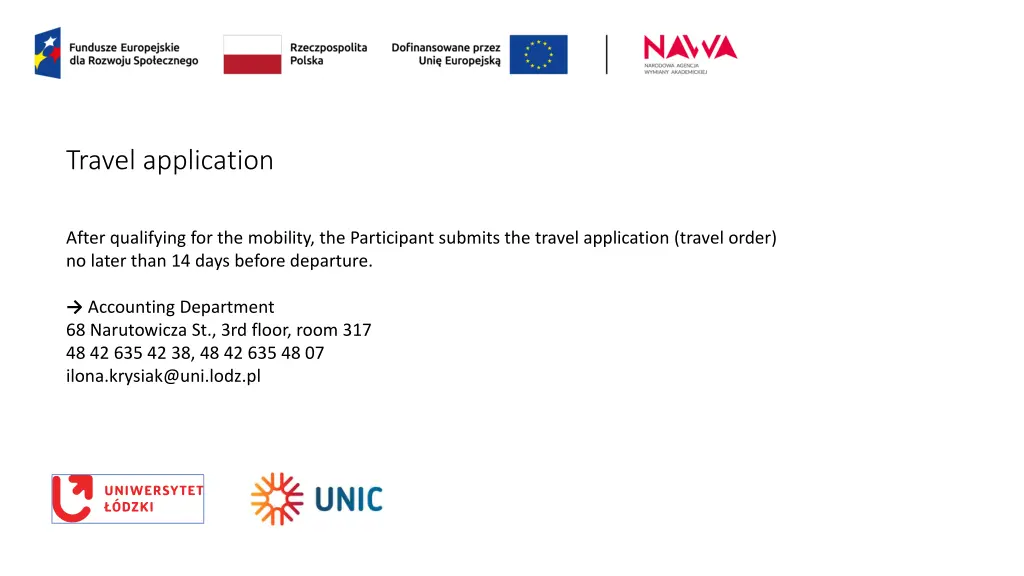 travel application