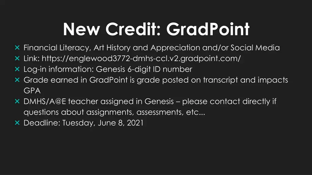 new credit gradpoint financial literacy