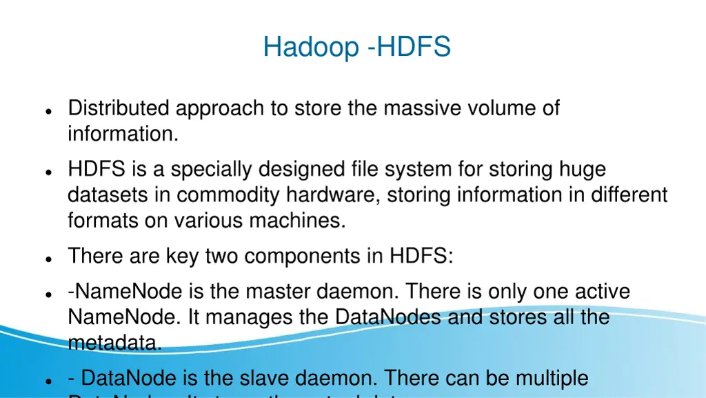hadoop hdfs