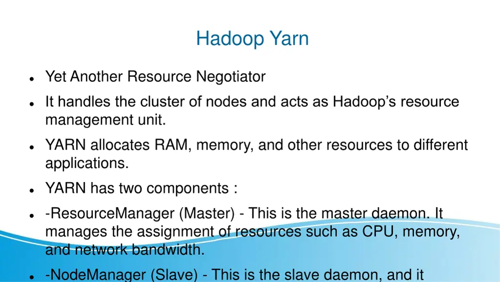 hadoop yarn