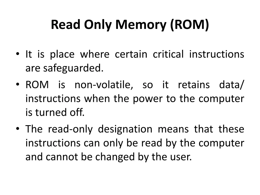 read only memory rom