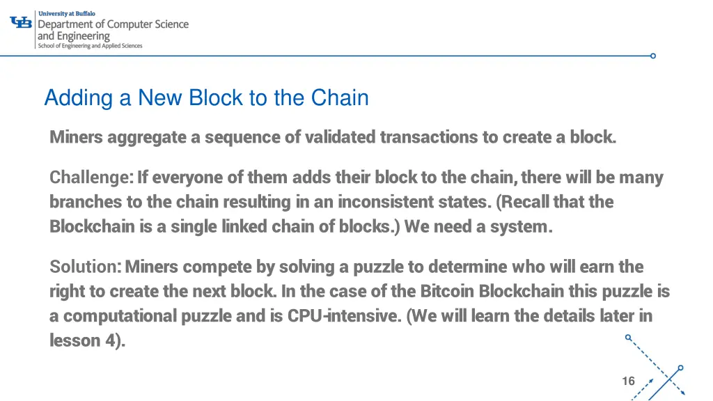 adding a new block to the chain