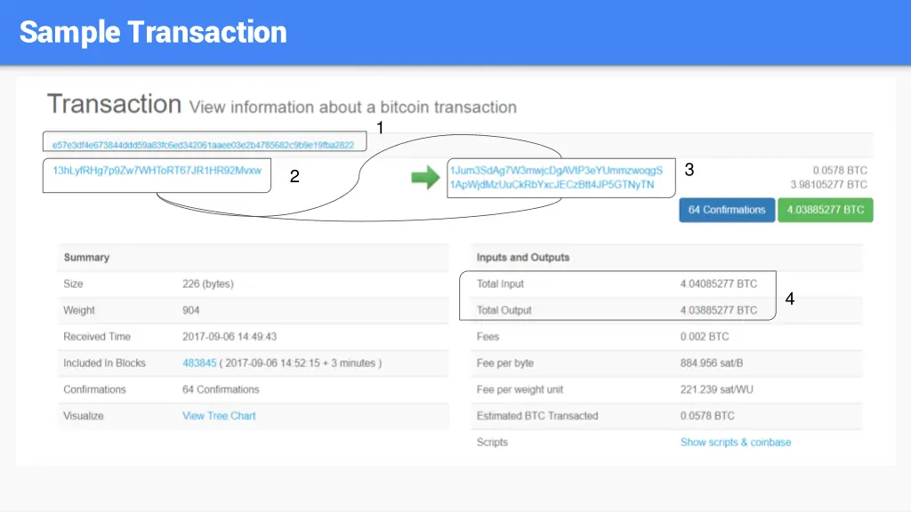sample transaction