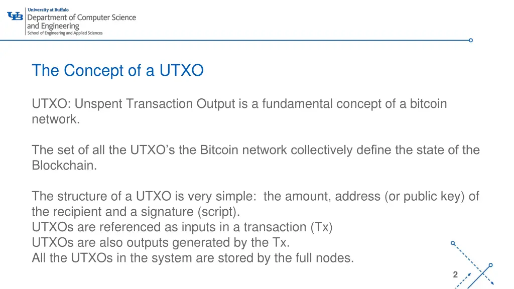 the concept of a utxo
