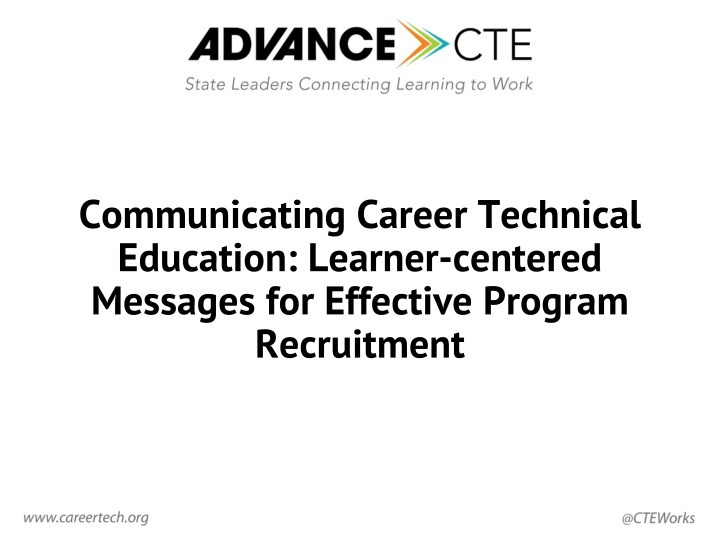 communicating career technical education learner