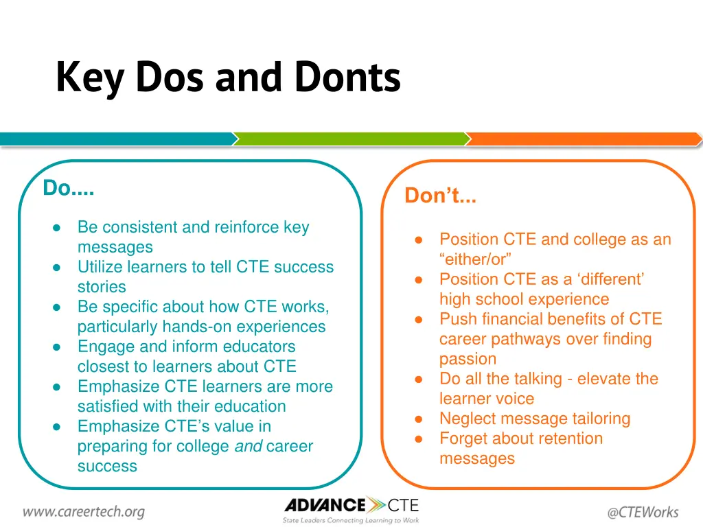 key dos and donts